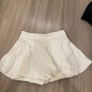 White Free People Athletic Skirt